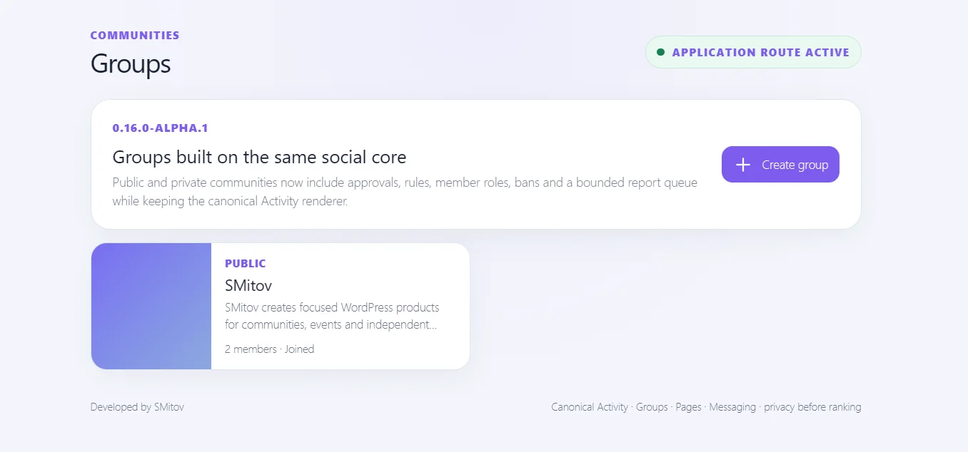 SMSocial Groups