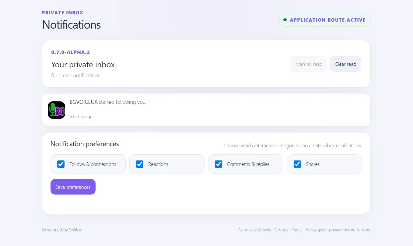 SMSocial Notifications